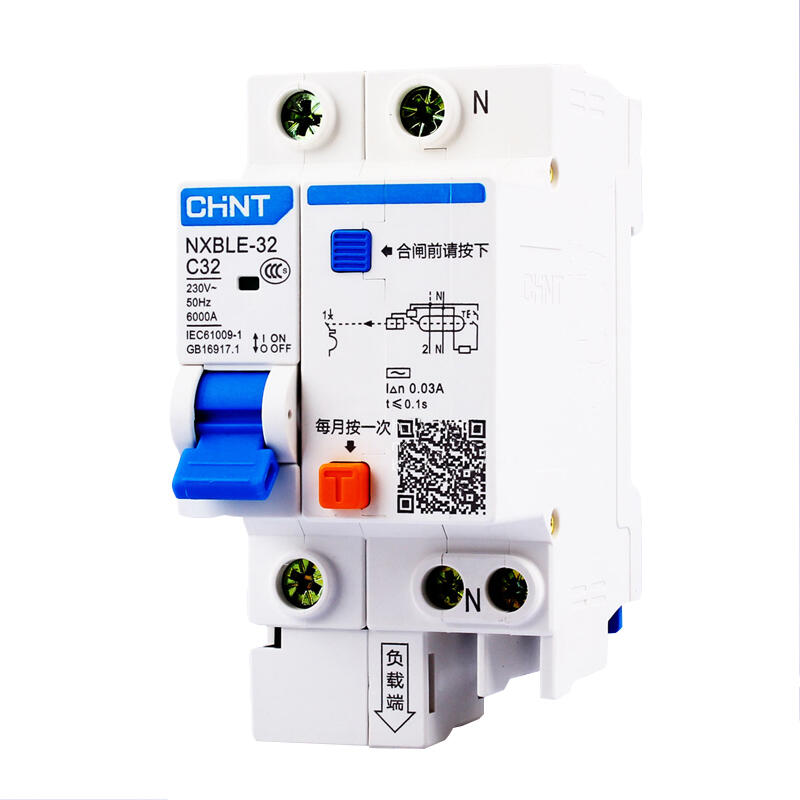 Chint residual current operated circuit breaker; NXBLE-32 1P+N C20 30mA 6kA
