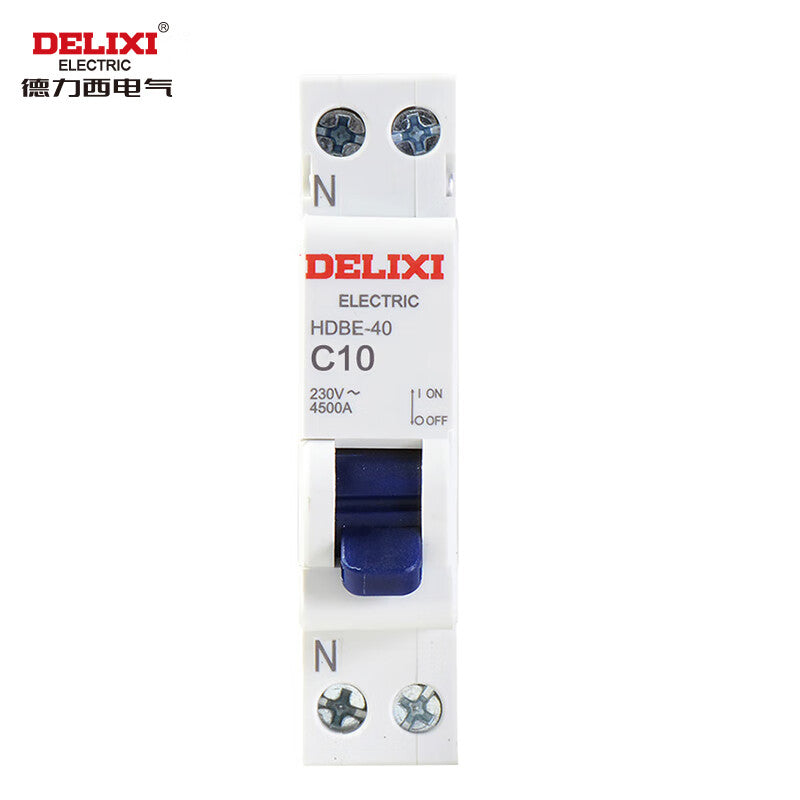 Delixi air switch small circuit breaker HDBE-40 1P+NC type 10A
