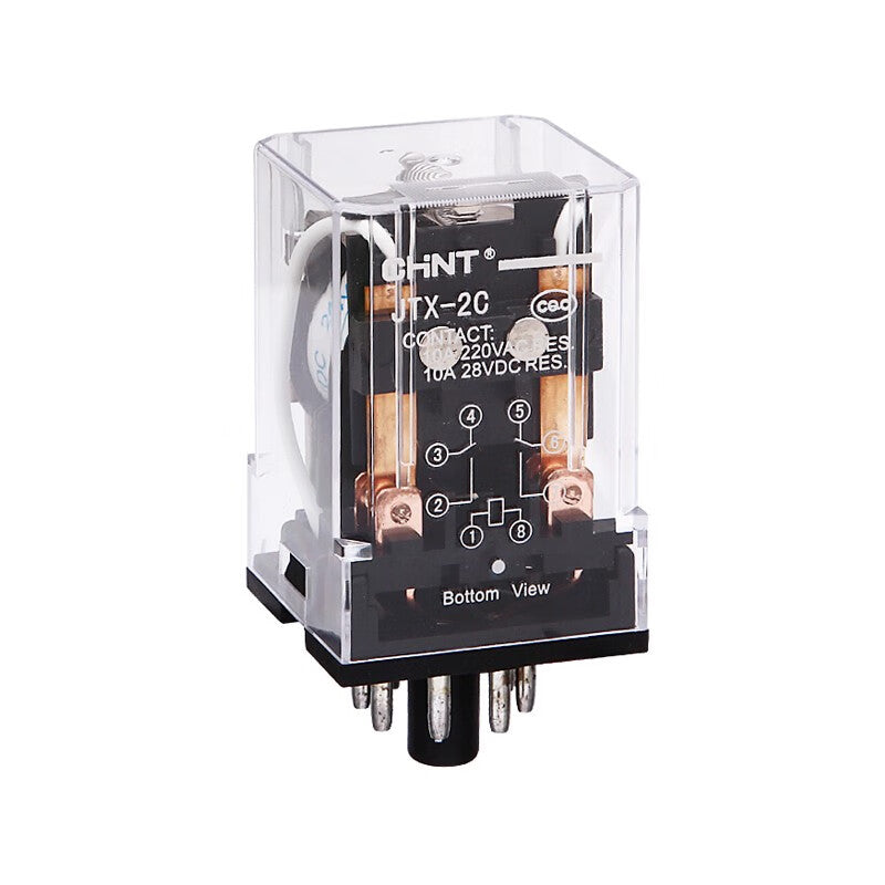 Chint universal small high-power electromagnetic relay AC 24VAC 2NO+2NC 10A JTX-2C AC24V