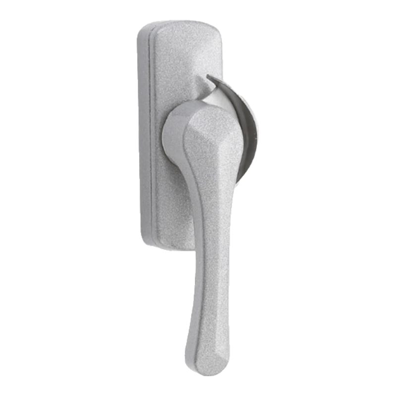 Zhuyu Door and Window Locks, Sliding Window Locks, Concealed Hole Universal Crescent Locks, Glass Sliding Door Locks, Hook Screws, Silver-Gray Handle
