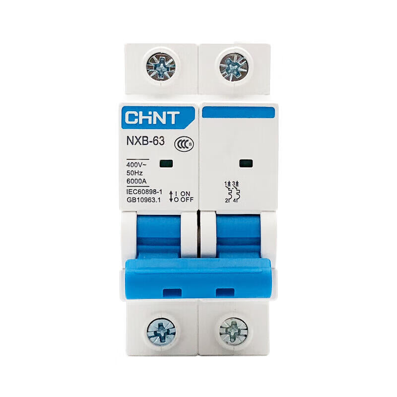 Chint small circuit breaker; NXB-63 2P D50