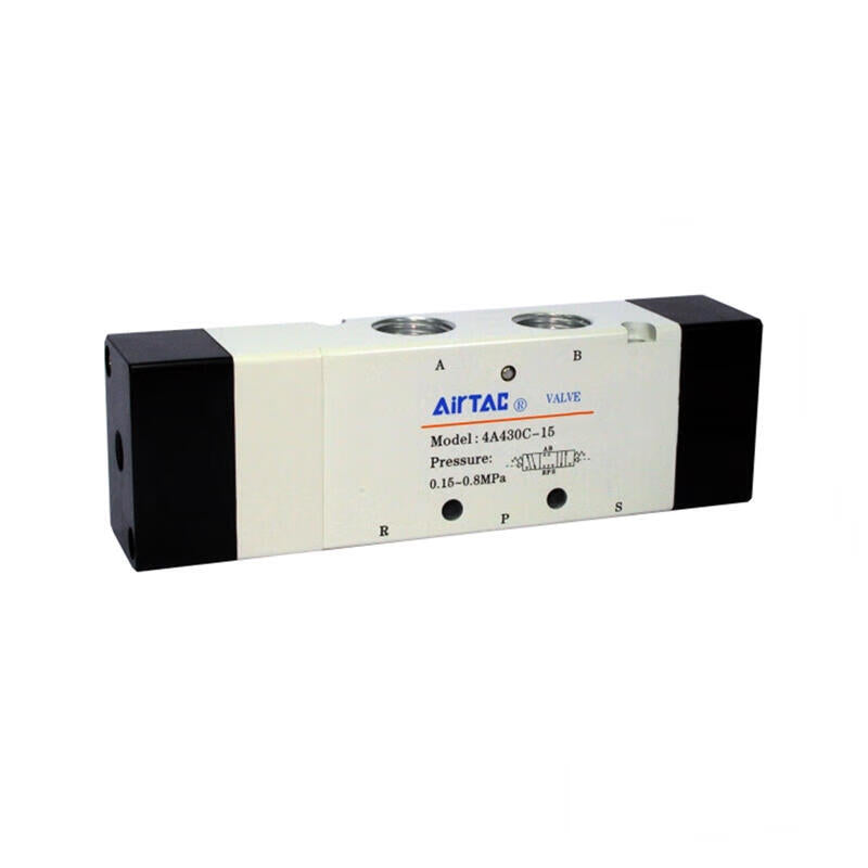 AirTAC 3-position 5-way center-sealed, double air-operated valve; 4A430C15