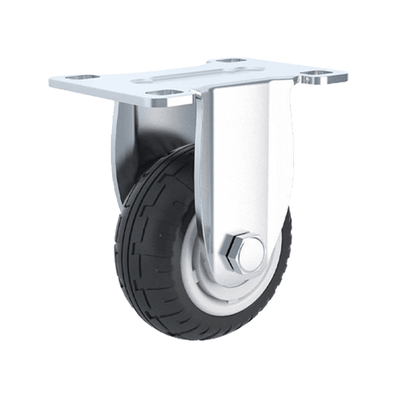 Juchengyun 3-inch Fixed Rubber Wheel Lightweight Flatbed Cart Wheel Nylon Wheel 1 piece
