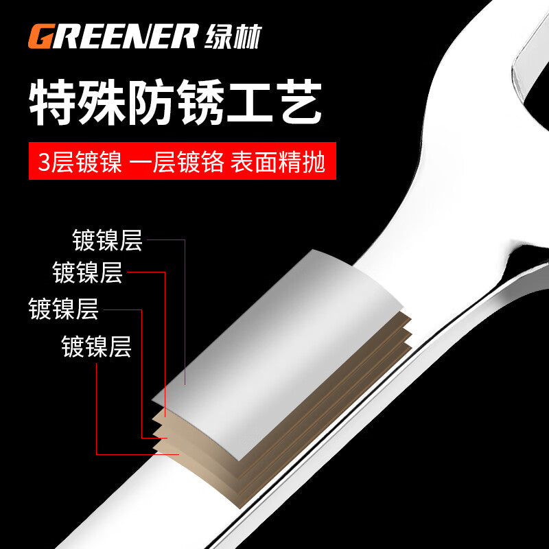 GREENER Double-Ended Wrench 22x24 Single Board Fork