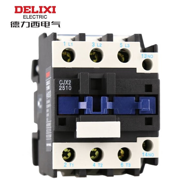 Delixi CJX2 AC Contactor 220VAC Coil 1NO Auxiliary Contact