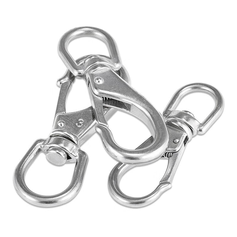 Deyu Industrial Products 304 Stainless Steel Universal Hook, Universal Buckle, Spring Hook, Rotary Hook Unit: Piece M6