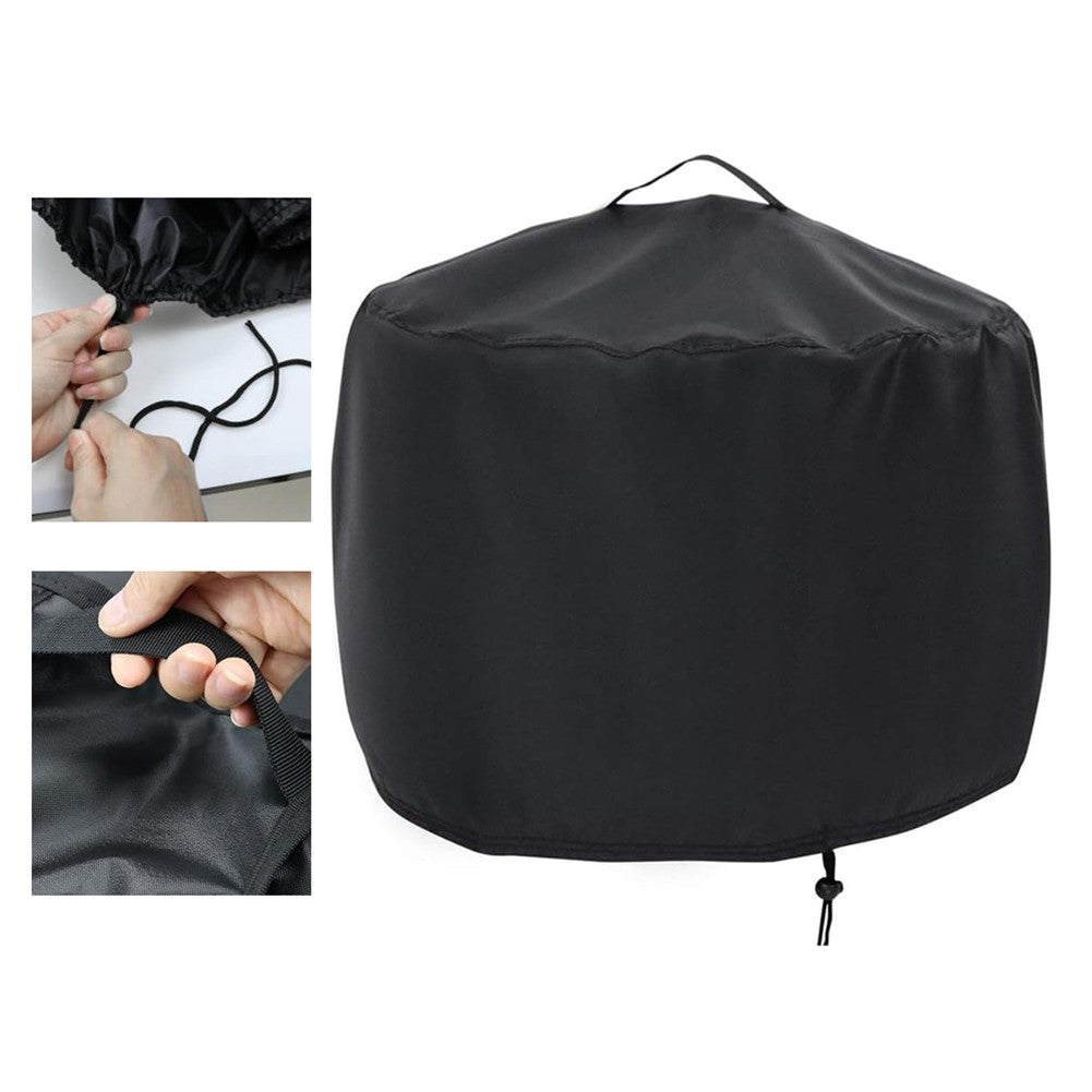 Oversized Waterproof Round Stove Protector with Convenient Handle Access