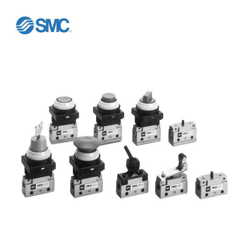 SMC two-position three-way mechanical control valve; VM132-M5-00A