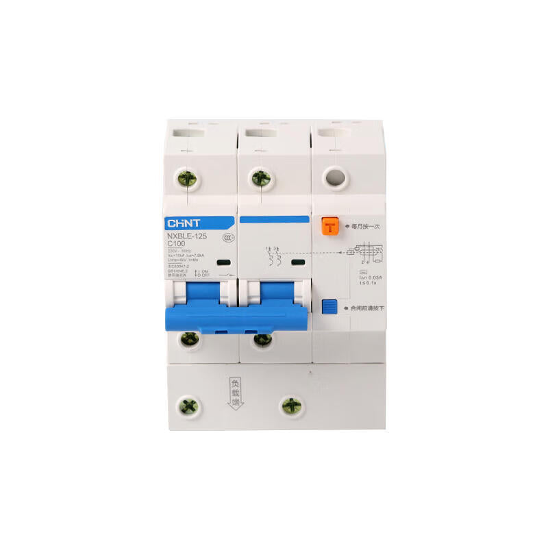 Chint NXBLE-125 2P C100 30mA RCCB Circuit Breaker