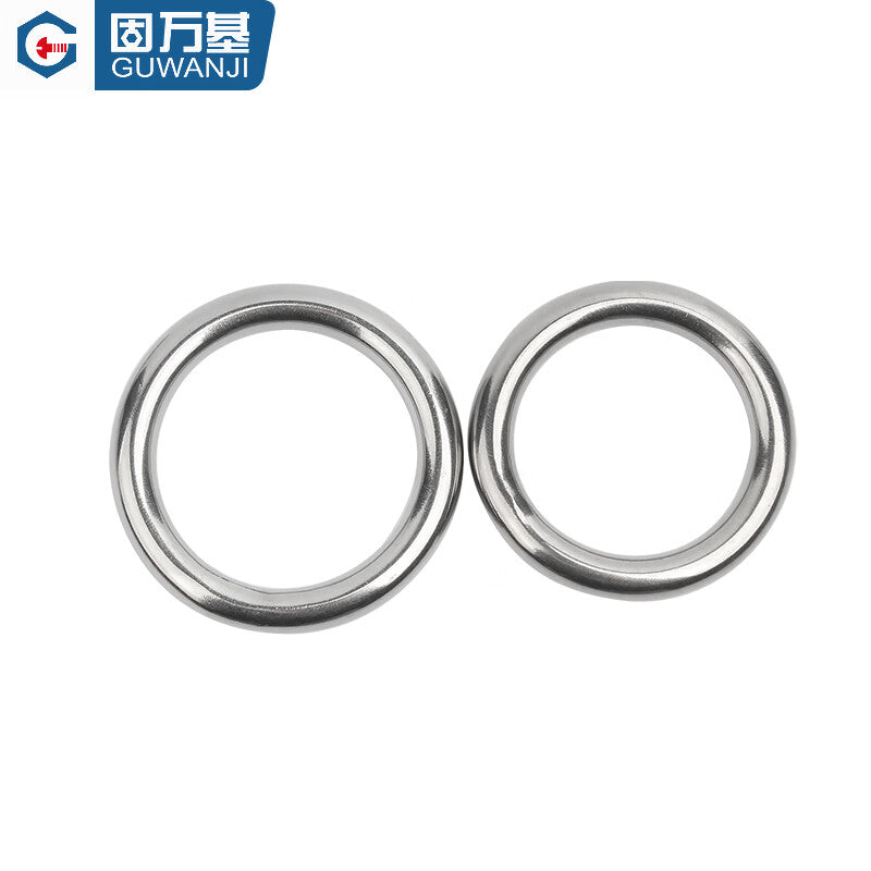 Guwanji GWJ-200 Ring Steel Ring, 304 Stainless Steel, Round Ring, O-ring, Hanging Ring, Solid Seamless Steel Ring, Hammock Yoga Connecting Ring, M6x100 [1 piece]