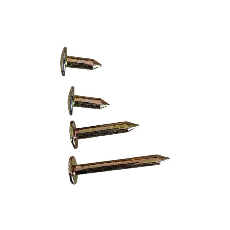 Deqi measuring nails, cross-shaped measuring nails, boundary markers, special measuring nails for surveying and marking, 10cm (100 pieces)