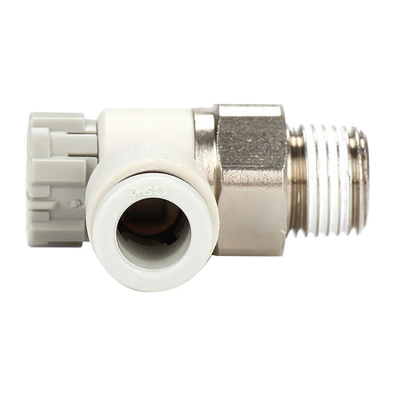 SMC Speed Control Valve, Elbow Type AS4211F-04-12SA - High-performance industrial control valve with durable construction and precise operation