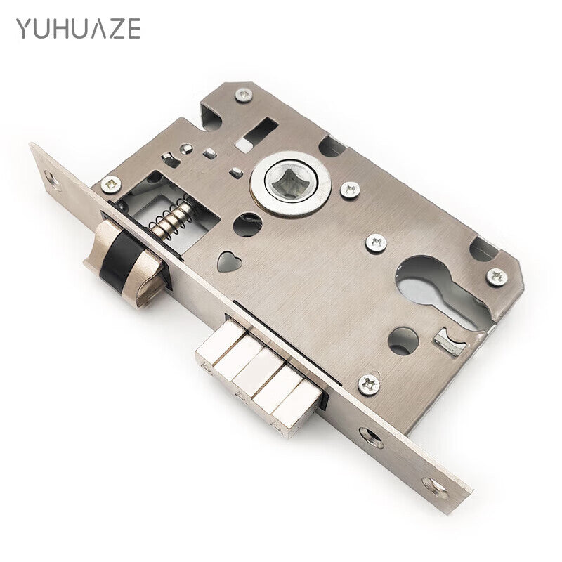 Yuhuaze Stainless Steel Lock Body Large 50 Lock Body Double Tongue 160mm Length Interior Door Home Bedroom Lock Tongue Door Lock Interior Lock Body Wooden Door Lock Room Door Lock Body Accessories