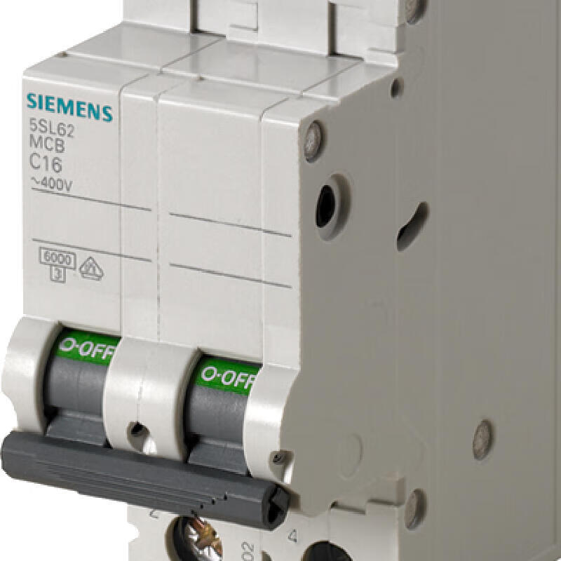 Siemens 5SL6 2P C6 Miniature Circuit Breaker 6A 6kA