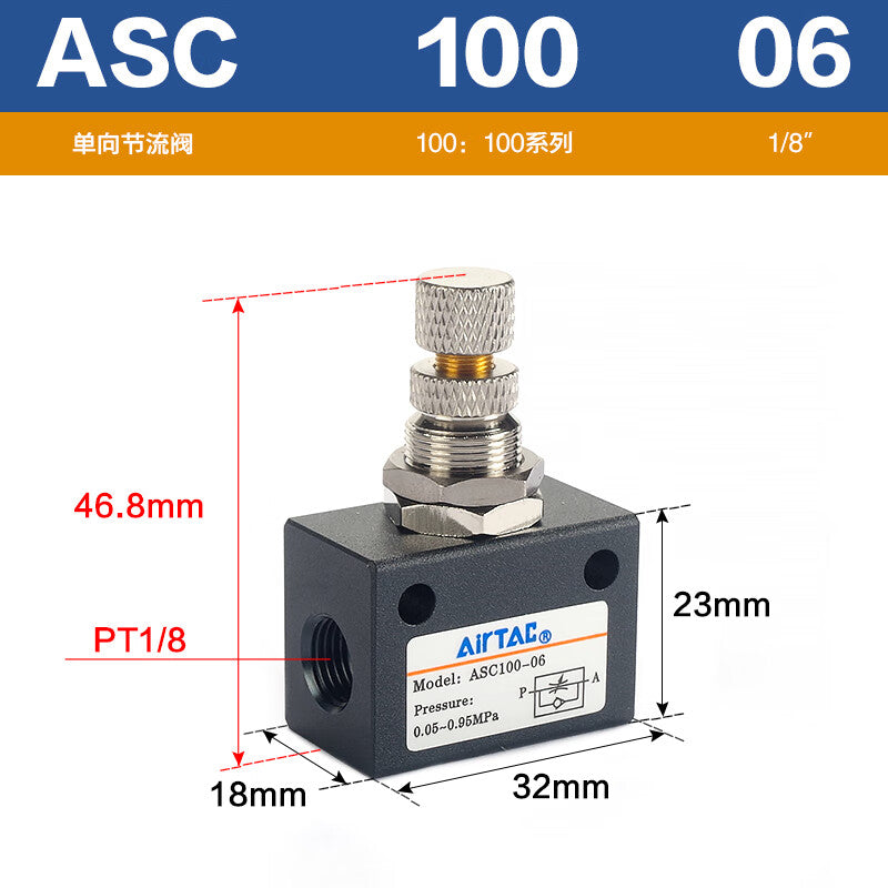 AirTAC Pipeline Check Valve - ASC100-06