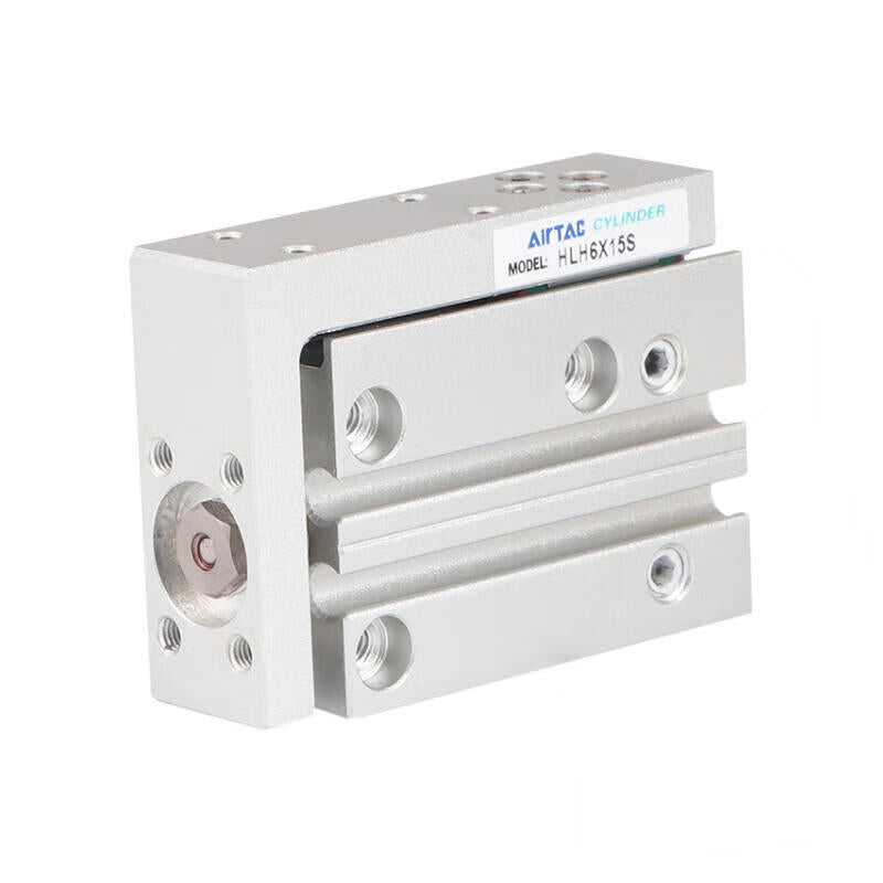 AirTAC side rail type precision slide cylinder, double acting, with magnetic ring; HLH6X25S