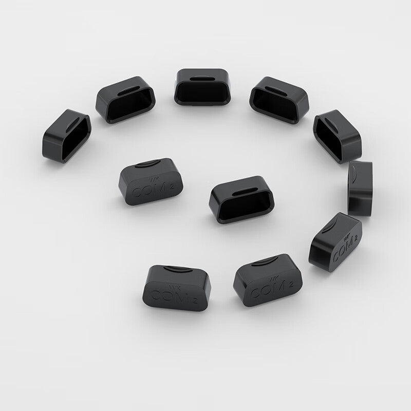 VGA COM port dust cap, VGA plug protective cover, dustproof, moisture-proof, and oxidation-proof COM2 female port cover / black (50 pieces)