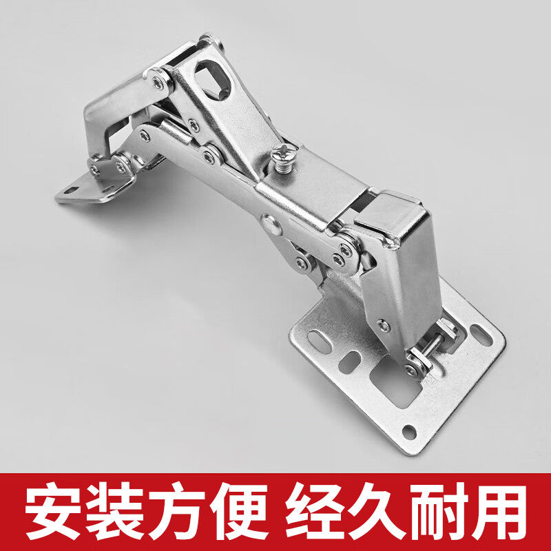 Deqi No-Drill Hinges, Frog Hinges, Cabinet and Wardrobe Hinges, Hydraulic Buffer Hinges, Extra Large Hinges with Buffer