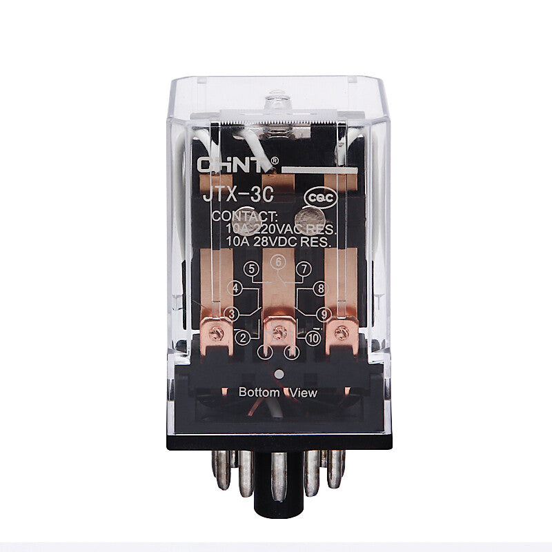 Chint (CHNT) JTX-3C-DC-24V small relay high-power electromagnetic relay park 11 feet (single relay)