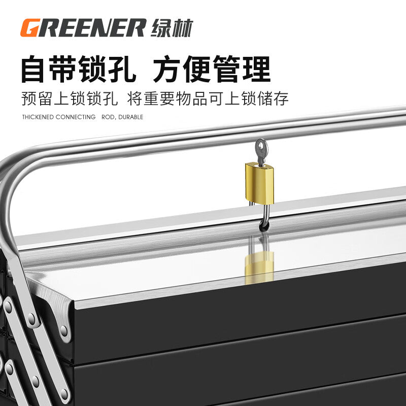 Greener Stainless Steel Tool Box Set – Industrial-Grade Portable Electrician's Tool Kit