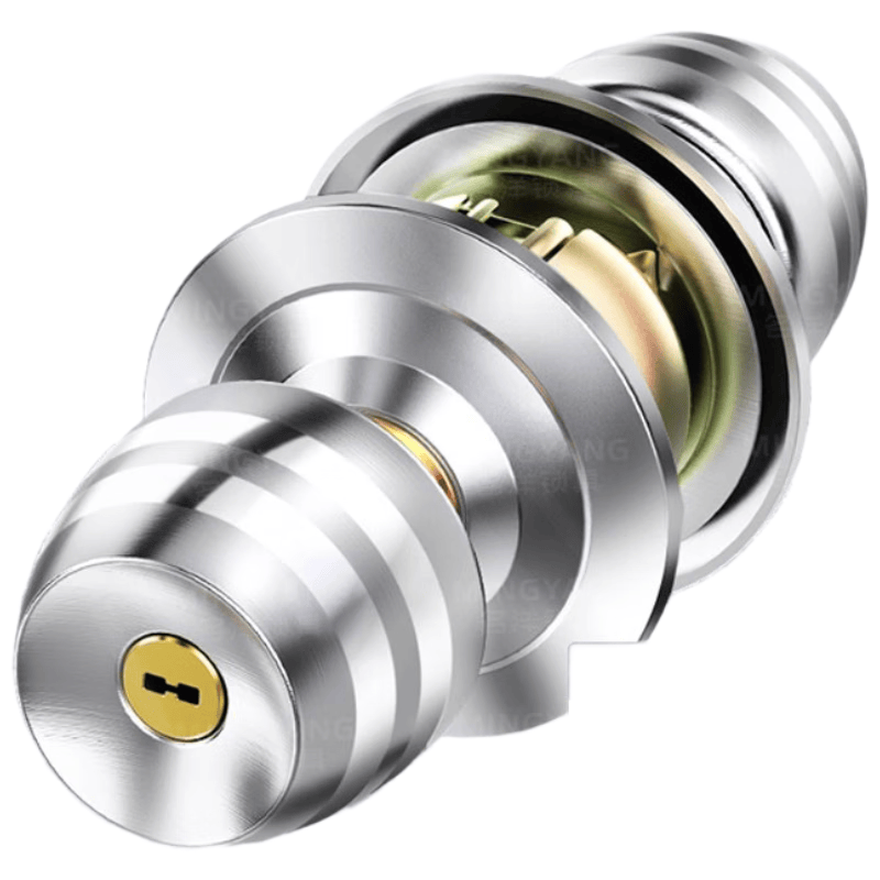 Chuke spherical door lock, universal indoor bedroom bathroom lock, wooden door, stainless steel spherical lock with double tongue.