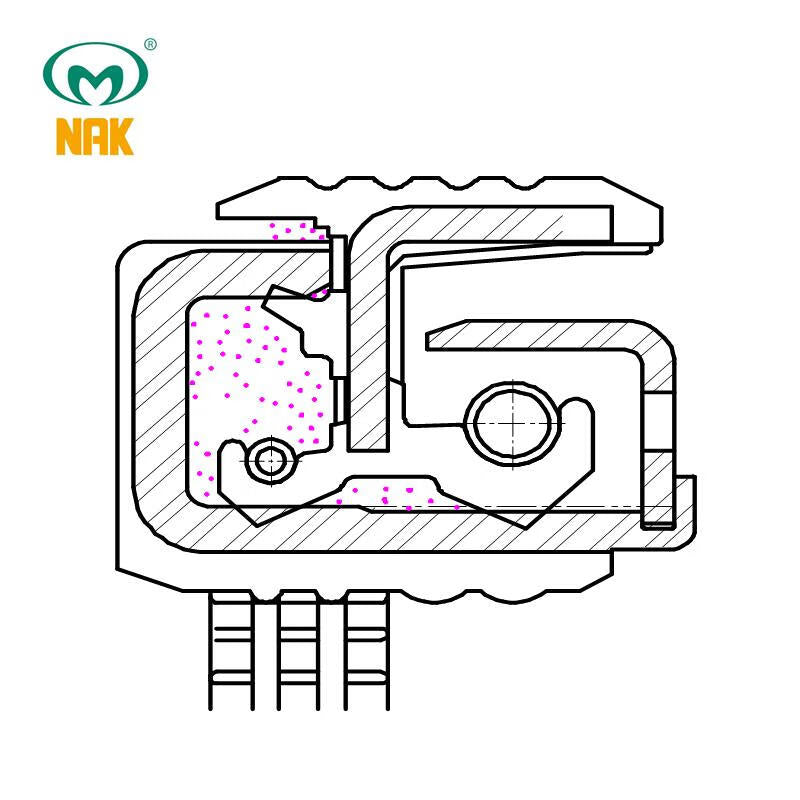NAK (Maoshun) ST70 130*154*14/15 HNBR Hydrogenated Nitrile Butadiene Rubber Combination Oil Seal 1 piece/pack