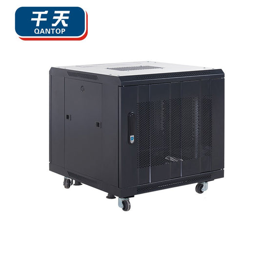 Qantop 12U Server Router Cabinet - USB Network Door 600x600x600