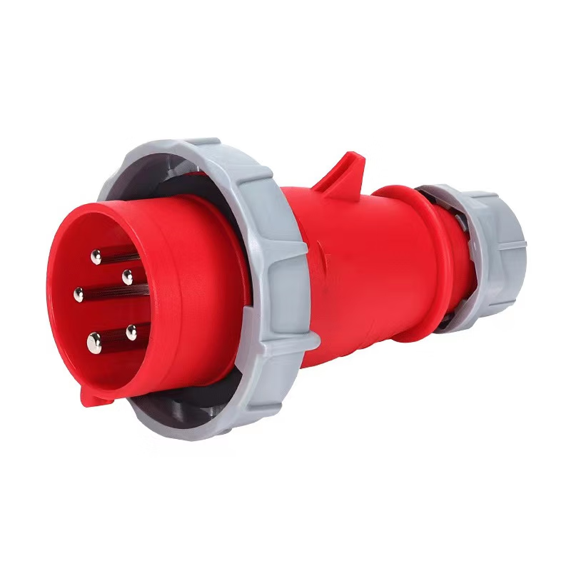 Xinkaichen IP67 Industrial Aviation Plug and Socket Connector, Waterproof and Explosion-proof, 380V Three-Phase, 32A, Five-Pin Plug + Connector