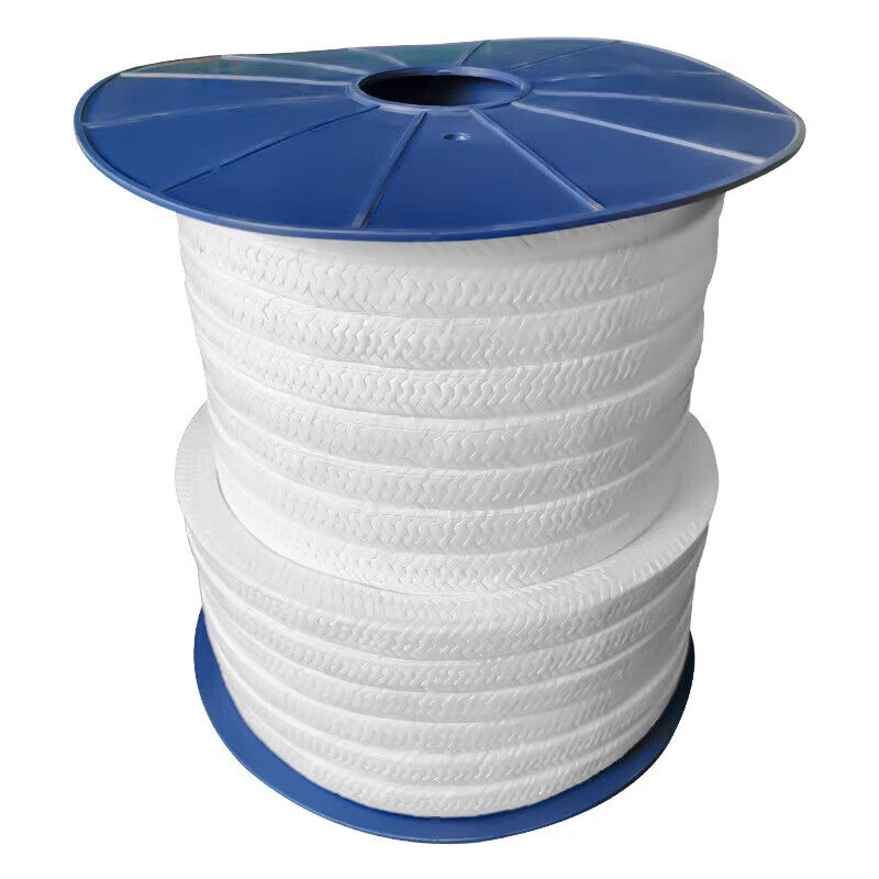 Crouching Tiger, Hidden Dragon; PTFE Packing; High Temperature and Corrosion Resistant Sealing Rope; Black and White PTFE Filler; White Oil-Free; 12mm*12mm - 1 meter