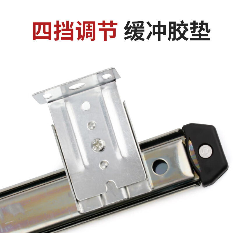 Deqi Keyboard Bracket, Office Desk Keyboard Bracket, Slide Slide Drawer Accessories, Linear Slide Bracket, 35mm White Slide Slide