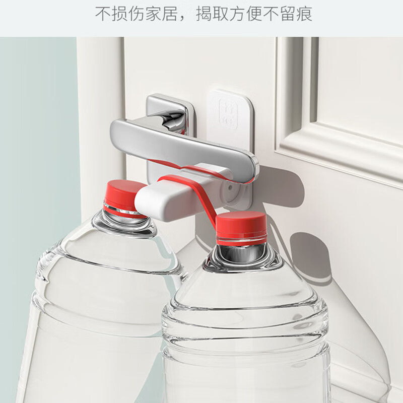 Thousand-speed wheel door handle safety lock latch, anti-opening door/window/drawer lock, white (two pieces), ABS.