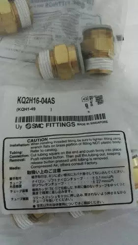5 pcs/bag SMC KQ2H16-04AS One-touch fittings Straight fittings [1]