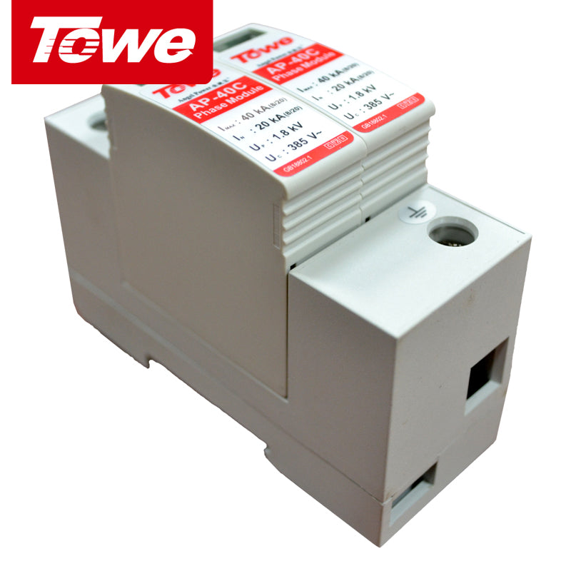 TOWE 40KA2P Lightning Surge Protector Class C Arrester