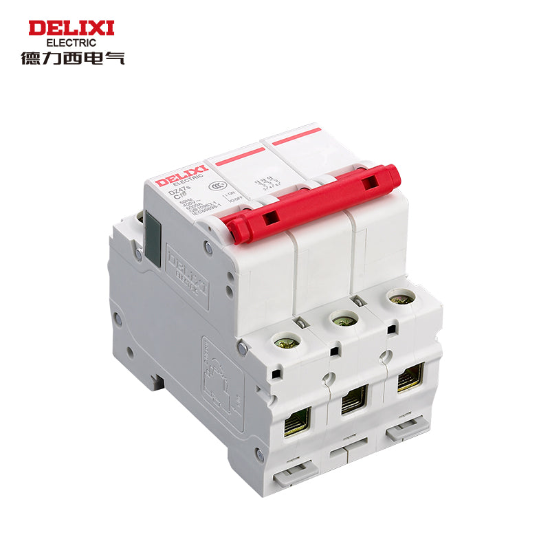 Delixi air switch small circuit breaker DZ47s C type 3P 16A 400V DZ47SN3C16