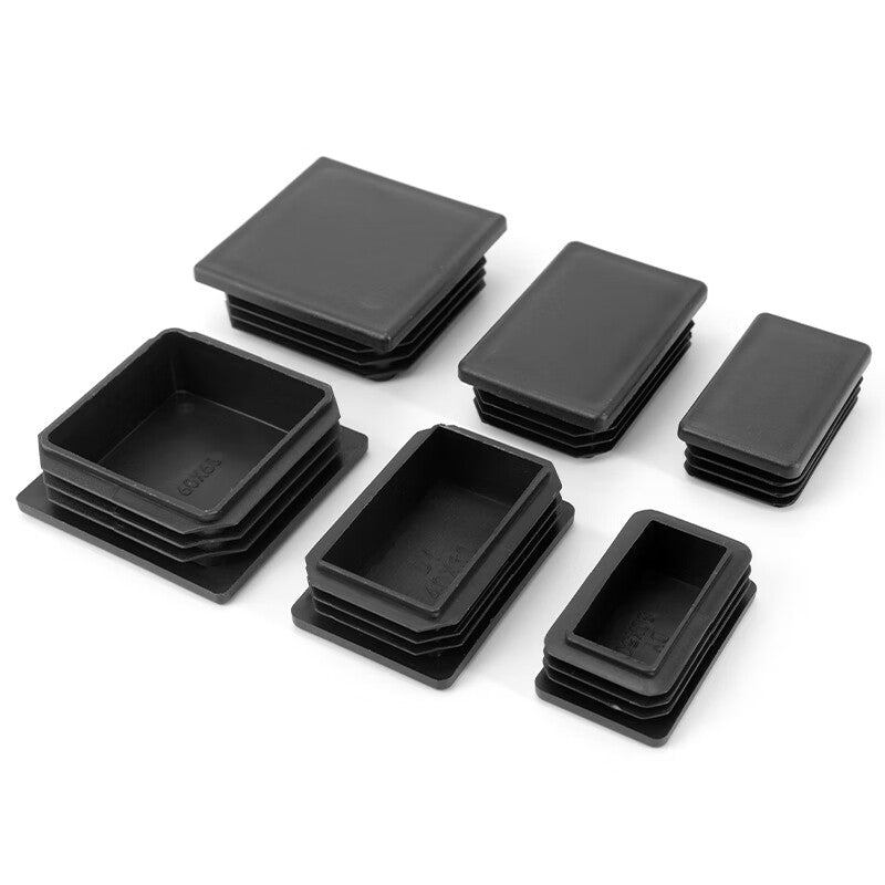 Bingyu BYll-02 Table and Chair Leg Covers and Pads, Plastic Square Tube with Stainless Steel Inner Plug, Square Plug 38*38mm, 100 pieces/pack