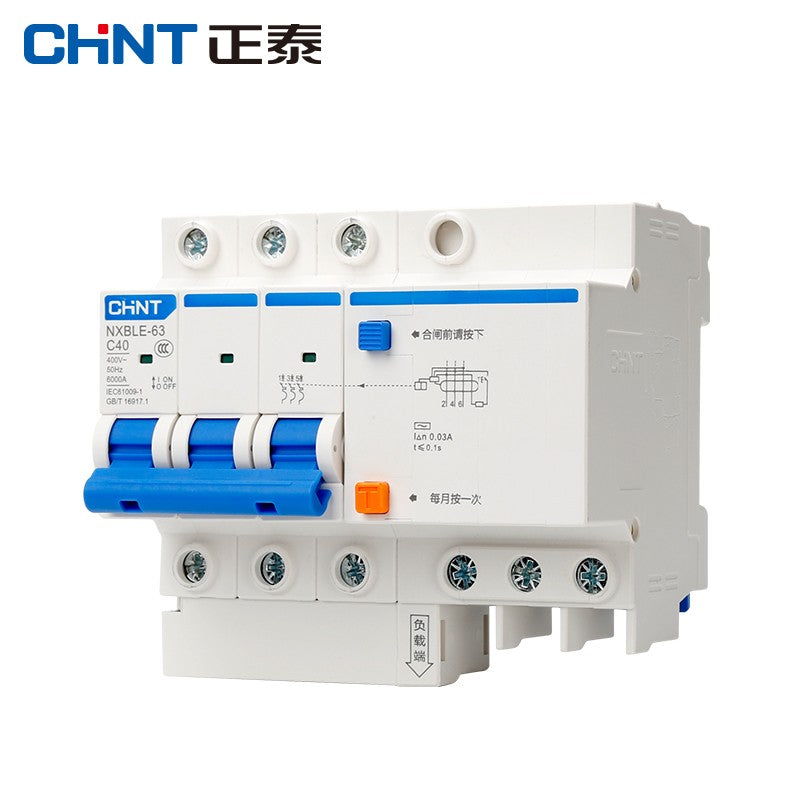 Chint NXBLE-63 3P C40 30mA 6kA Leakage Protection Circuit Breaker
