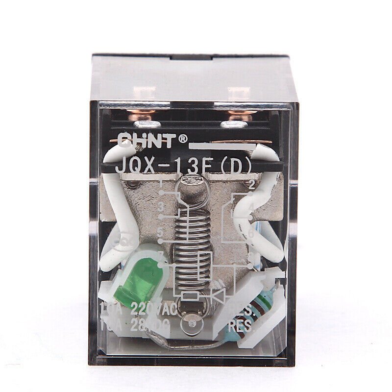 Chint (CHNT) JQX-13F-D-2Z-CA-DC24V small intermediate relay 8 feet wide (without base/with light)