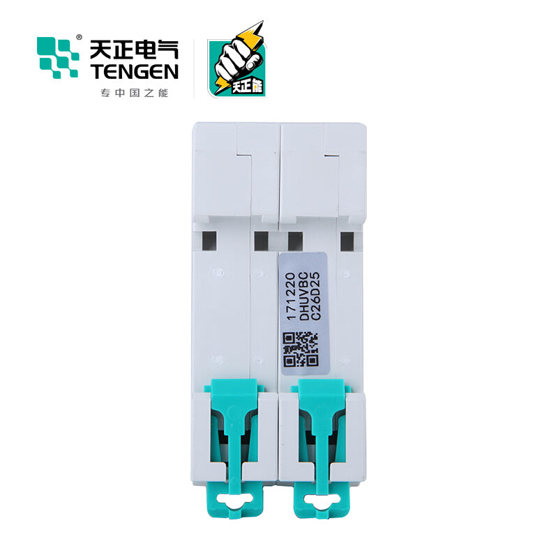 Tianzheng TGB1N-63 2P C 63A 6KA Circuit Breaker (6/box)
