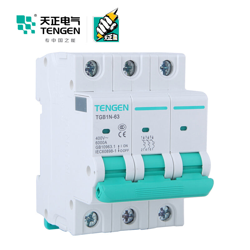 Tianzheng Electric TGB1N-63 3P 32A 6KA Mini Circuit Breaker