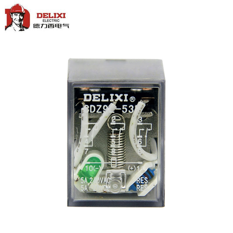 Delixi Electric small relay; CDZ9L-53P (with light) DC6V
