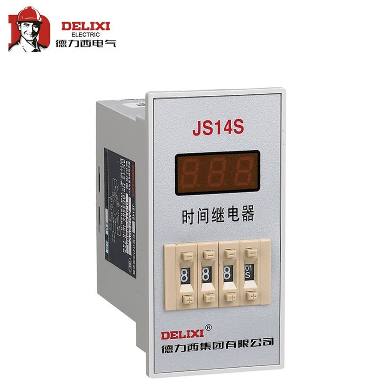 Delixi Electric JS14S Digital Display Time Relay 99S AC220V