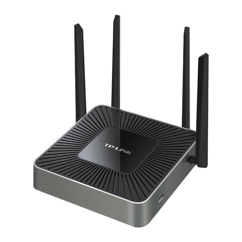 TP-LINK wireless enterprise router, 2 antennas (2.4GHz) + 2 antennas (5GHz), 8 Gigabit ports: 1 USB2.0, recommended capacity: wireless (70), total (100); TL-WAR1208L
