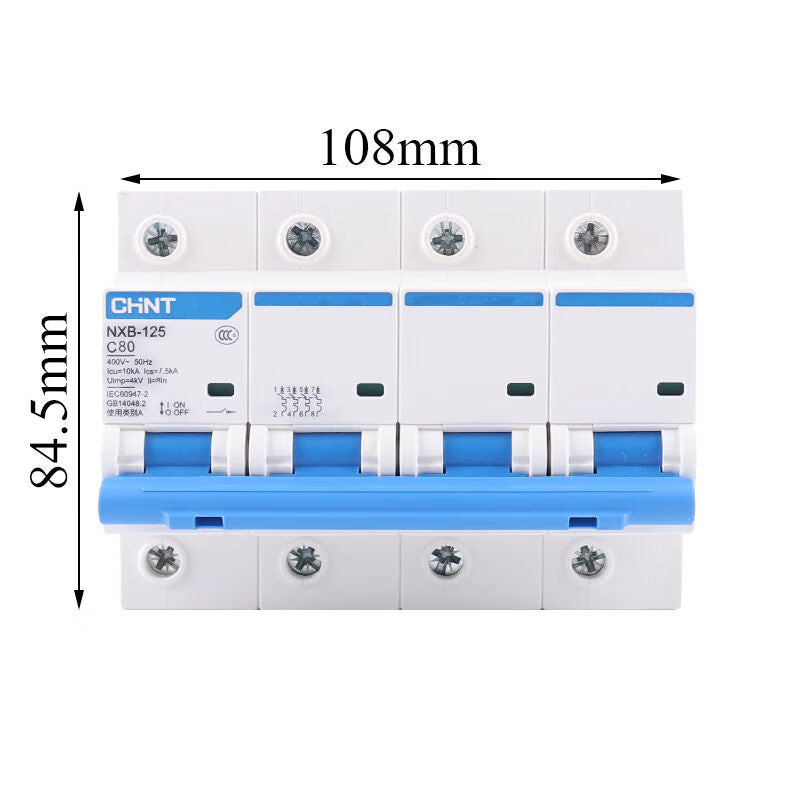 Chint NXB-125 4P C80 Circuit Breaker Air Switch