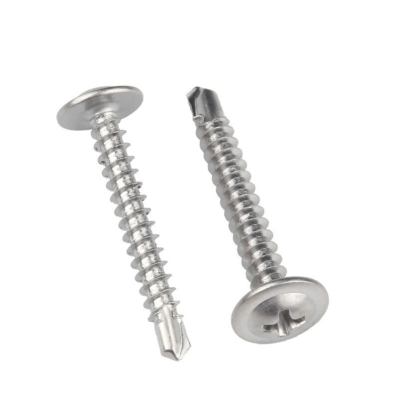 Kyoshi self-drilling screws, dovetail screws, 410 stainless steel washer screws (100 pieces/pack) ST4.8*38mm