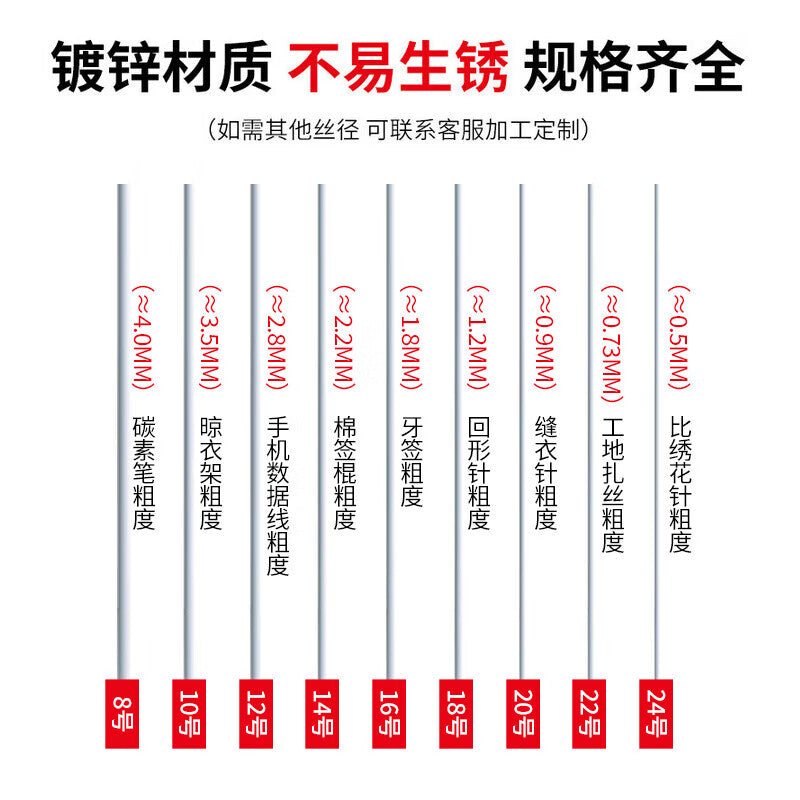 Tianli galvanized iron wire, No. 10, weighing 5kg, approximately 65m long, with a wire diameter of approximately 3.5mm. Rust-proof, electroplated, corrosion-resistant binding wire.
