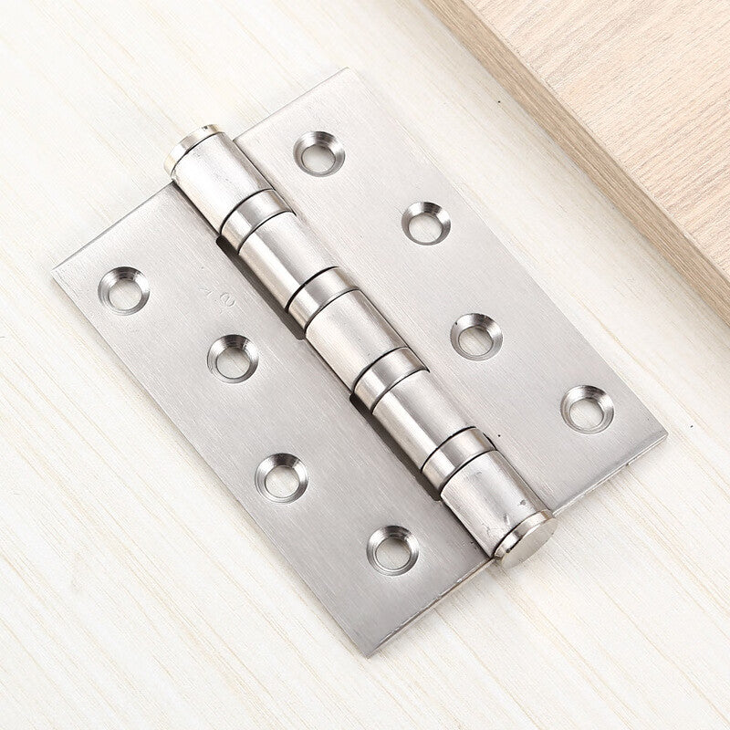 Deqi Stainless Steel Hinges, Bearing Hinges, Wooden Door Hinges, Thickened, 5 inch * 3 * 2.5 (2-pack)