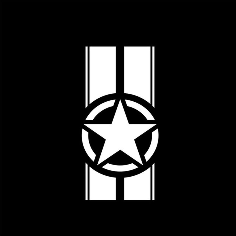 Car Hood Racing Sticker With Stripe Decal For Jeep Wrangler TJ LJ JK 45*110CM
