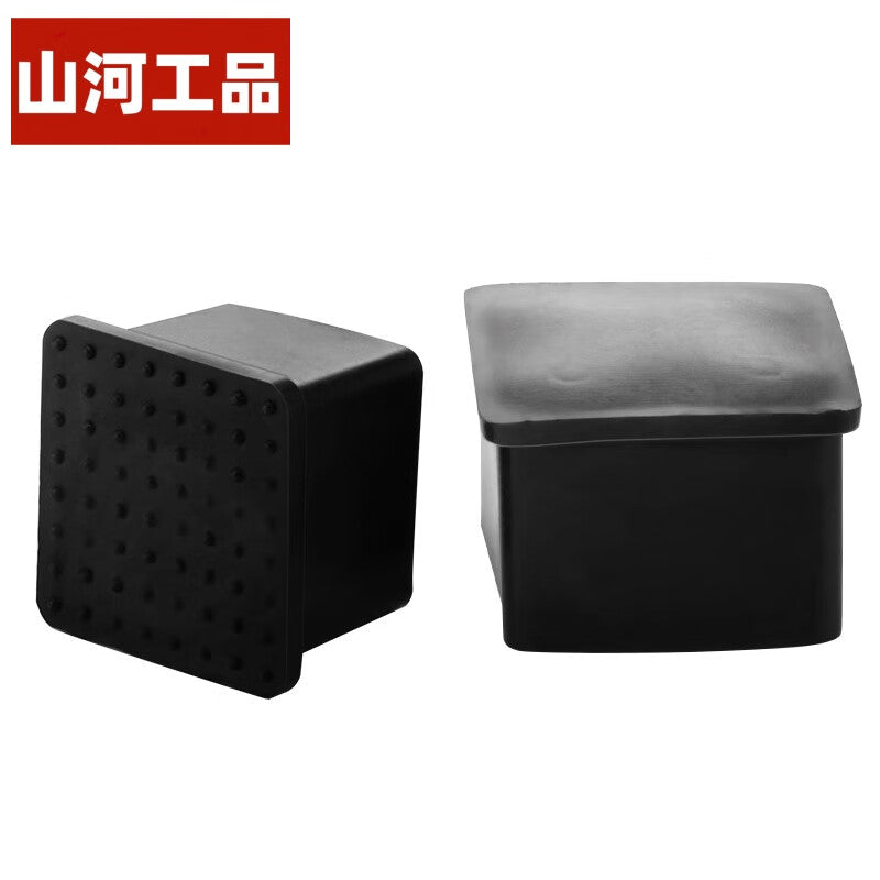 Shanhe Industrial Products Stainless Steel Square Tube Outer Plug Foot Pad Rubber Foot Sleeve Plug Soft Rubber Tube Plug End Square Tube Leg Cover Outer Rubber Sleeve 30×30 Square Outer Plug Thick