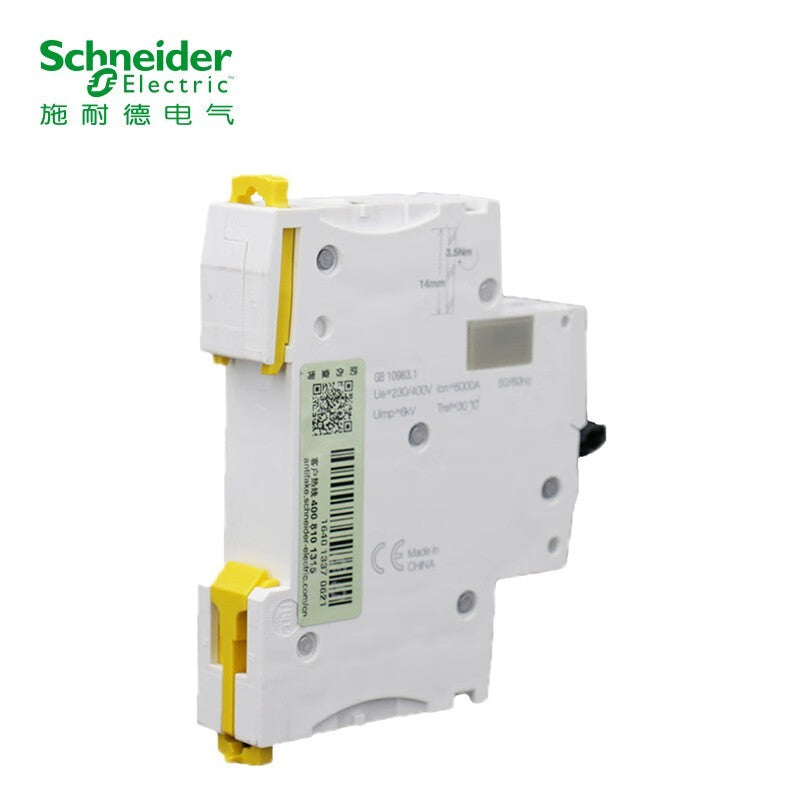 Schneider air switch A9 series IC65N small circuit breaker 1P single pole C type 16A air open main switch A9F18116