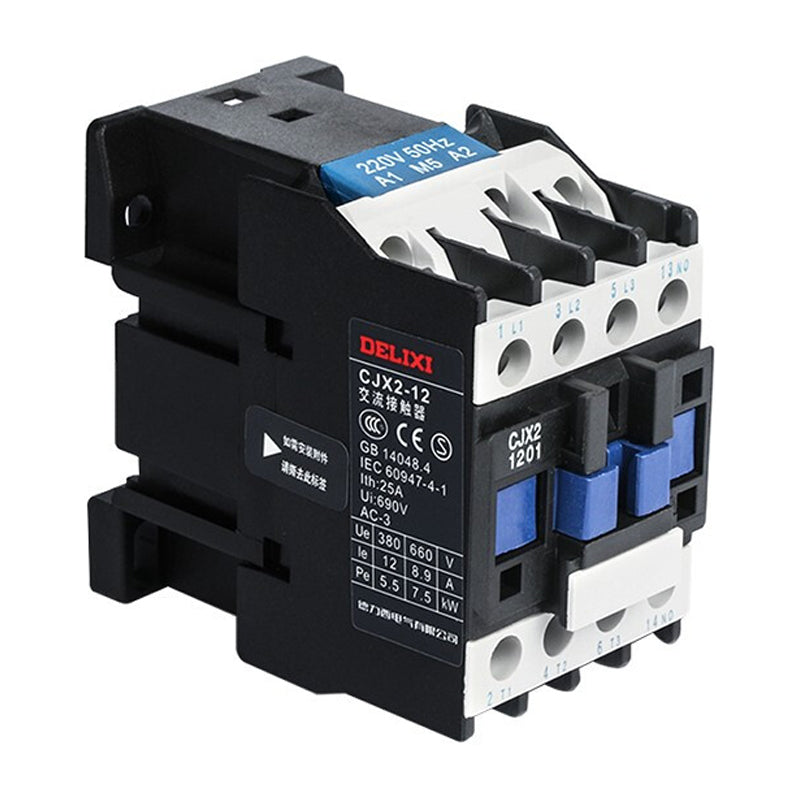 Delixi CJX2-1201 380V Universal AC Contactor with Simple Packaging
